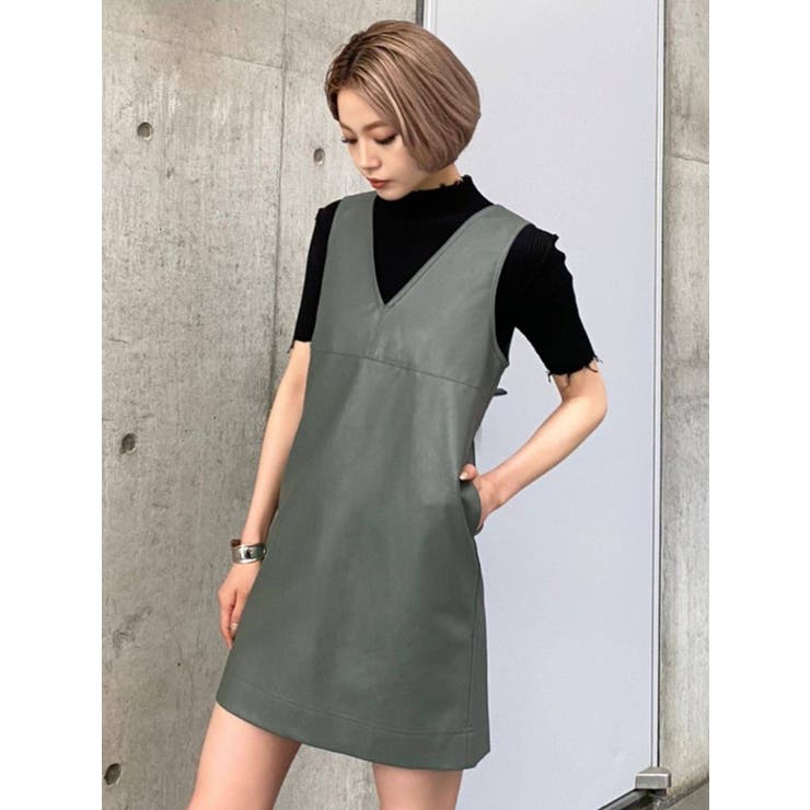 ヴィーガンレザーボックスワンピース 品番 Mksw Emoda エモダ のレディースファッション通販 Shoplist ショップリスト