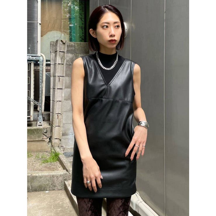 ヴィーガンレザーボックスワンピース 品番 Mksw Emoda エモダ のレディースファッション通販 Shoplist ショップリスト