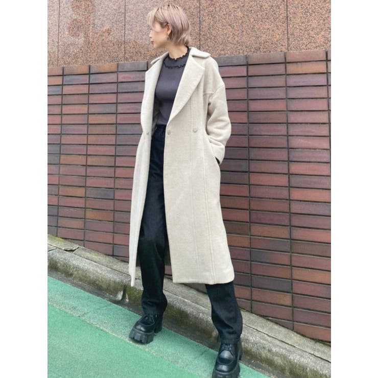 セール】ハイスリットハイウエストワイドジーンズ（デニムパンツ