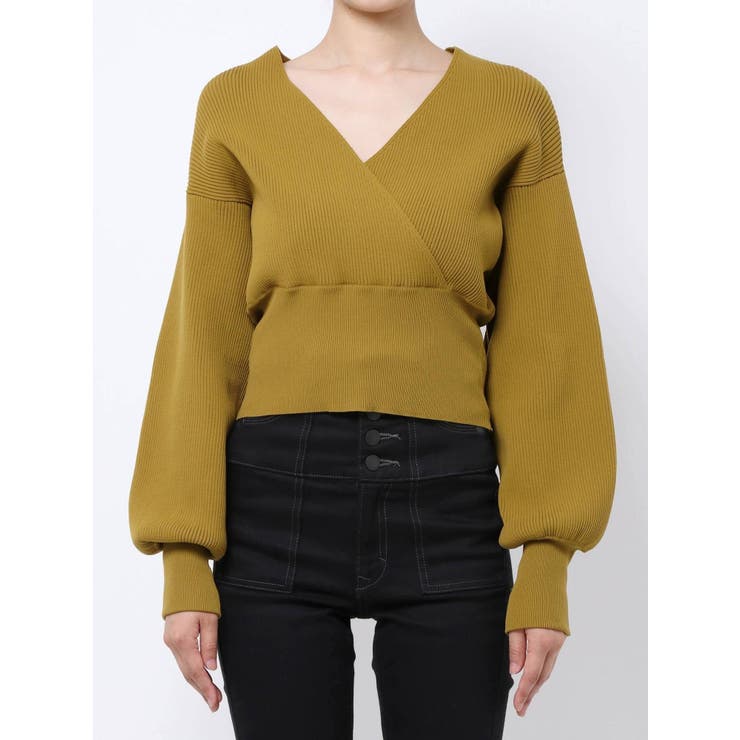 カシュクールショートニット[品番：MKSW0039871]｜EMODA（エモダ）の 