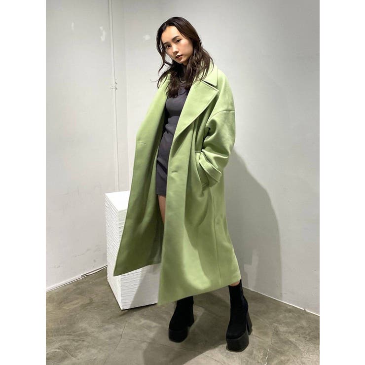styling/(スタイリング/) ワイドカラー　ロングコート Amazon | [スタイリング/] ワイドカラーロングコート