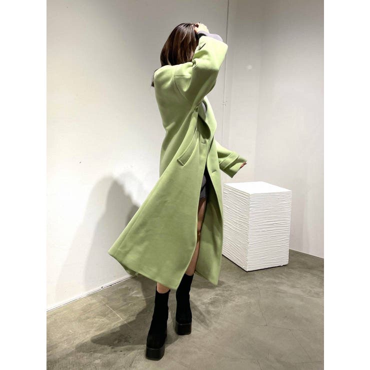 ワイドカラーロングコート[品番：MKSW0042632]｜EMODA（エモダ）の