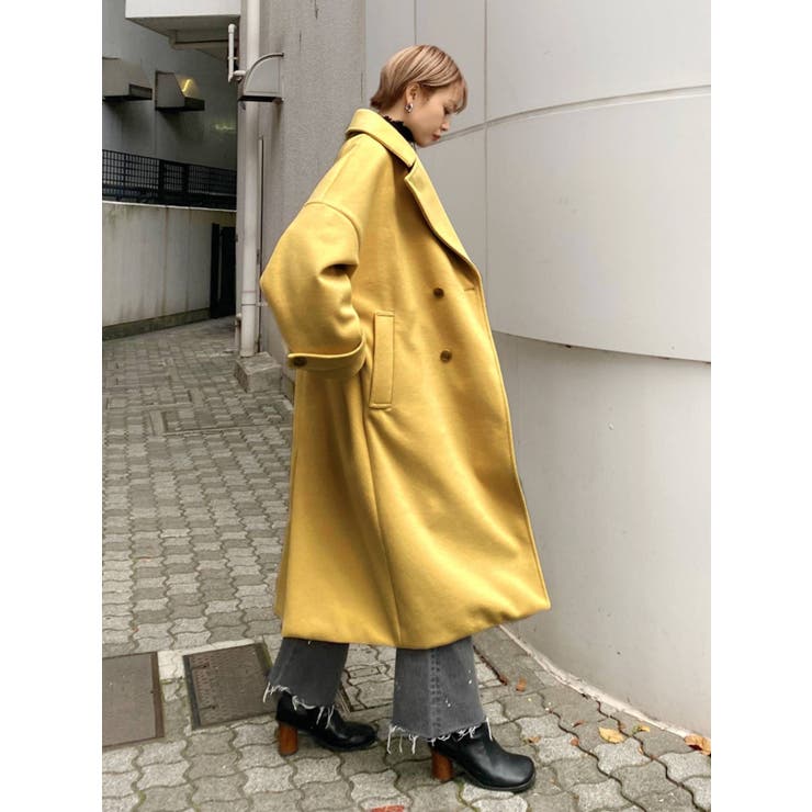 ワイドカラーロングコート[品番：MKSW0042632]｜EMODA（エモダ）の