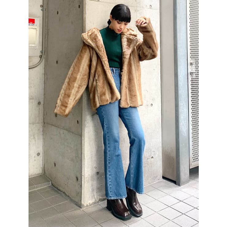 ミディフェイクファーコート[品番：MKSW0041208]｜EMODA（エモダ