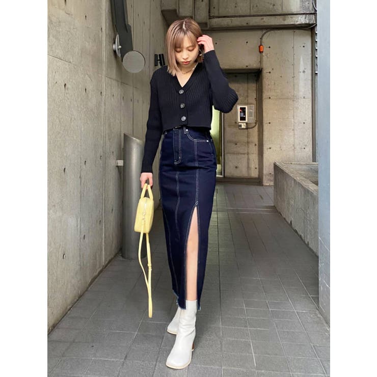 ショートリフォメイションニット[品番：MKSW0043644]｜EMODA