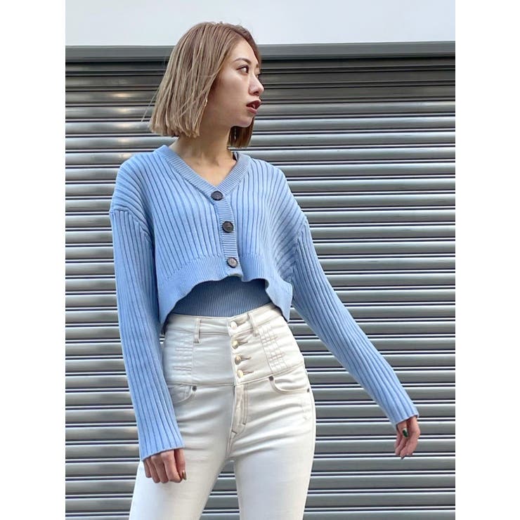 ショートリフォメイションニット[品番：MKSW0043644]｜EMODA