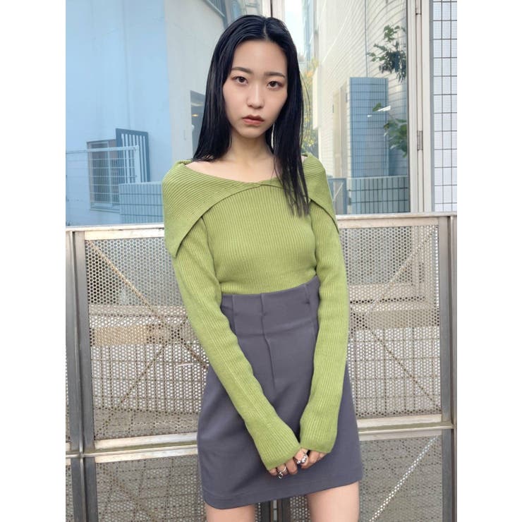 さらにお値下げ！新品▪︎エルミダ▪︎異素材、麻混ツインニット▪︎38 クラッシュオーバーニットベスト[品番：MKSW0047231]｜EMODA