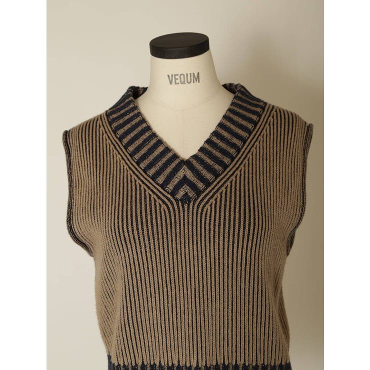 【VEQUM】COMPACT KNIT VEST