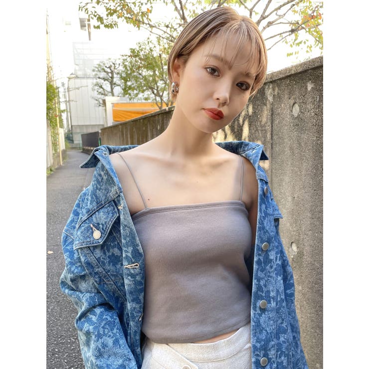 グレー | ボックスキャミ | EMODA