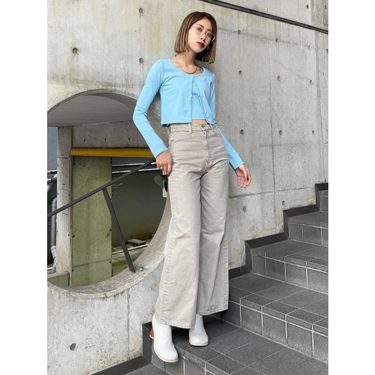 WEB限定】クロップカーディガンセット[品番：MKSW0044109