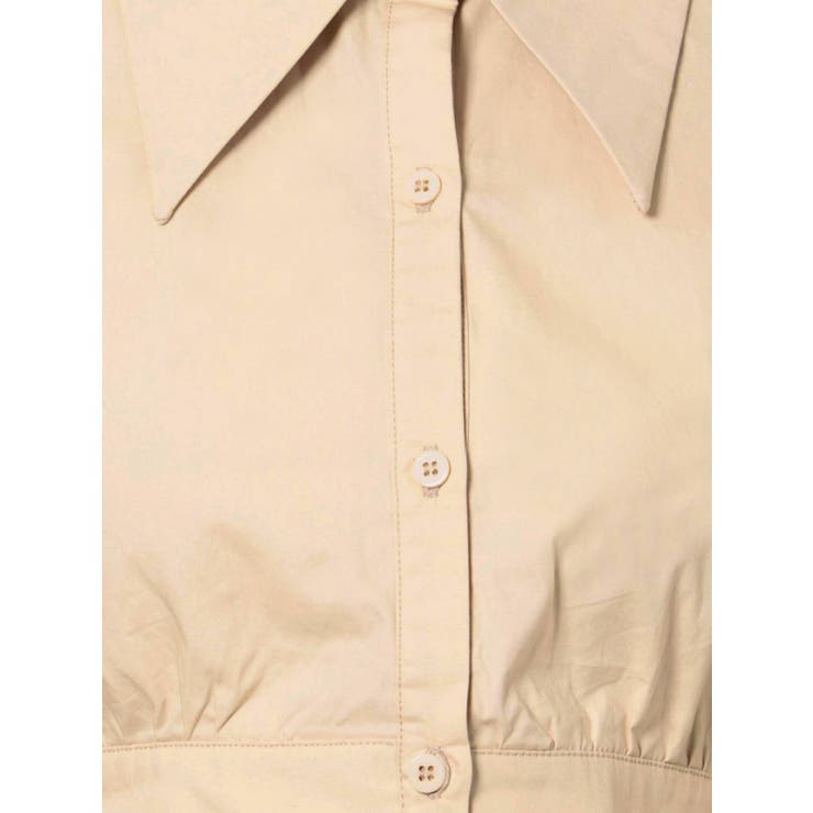 ビッグカラークロップシャツトップ[品番：MKSW0044112]｜EMODA