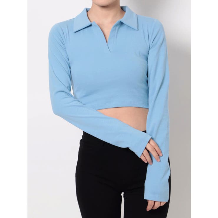 スキッパークロップトップ[品番：MKSW0043670]｜EMODA（エモダ