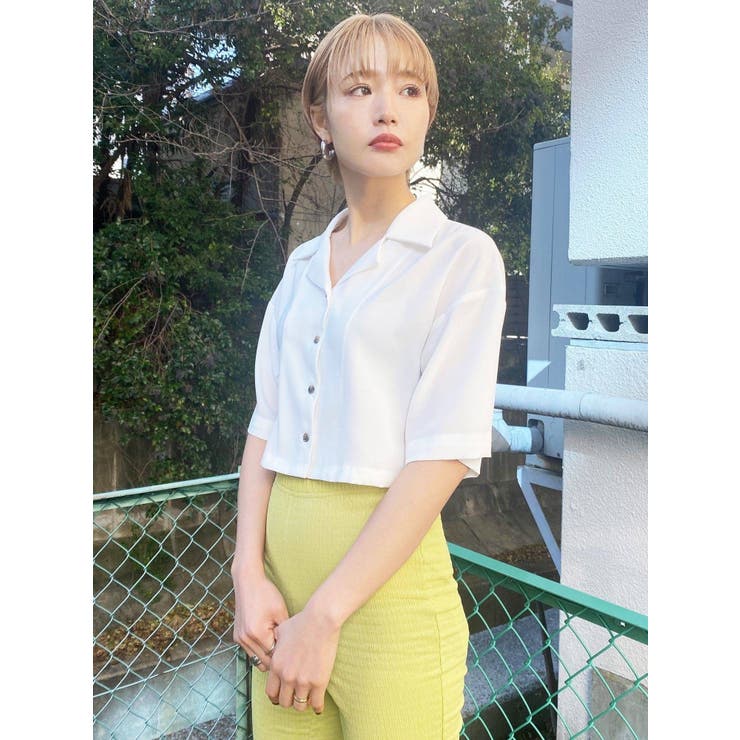 ブラウス シャツ Julia Pleated Shirt プリーツショートシャツ レディース セール】Julia Pleated Shirt プリーツショートシャツ（シャツ