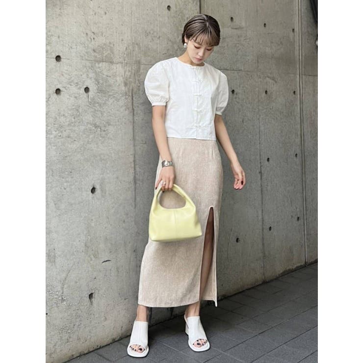 エトロ シルクウール スカート ペイズリー 左前スリット有り