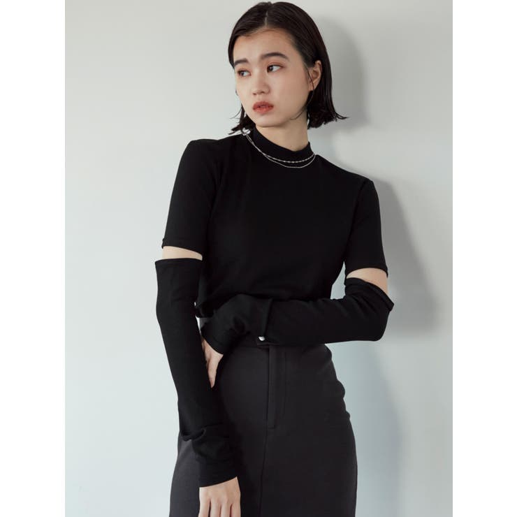 HYEIN SEO 黒 トップス + アームカバー 2way