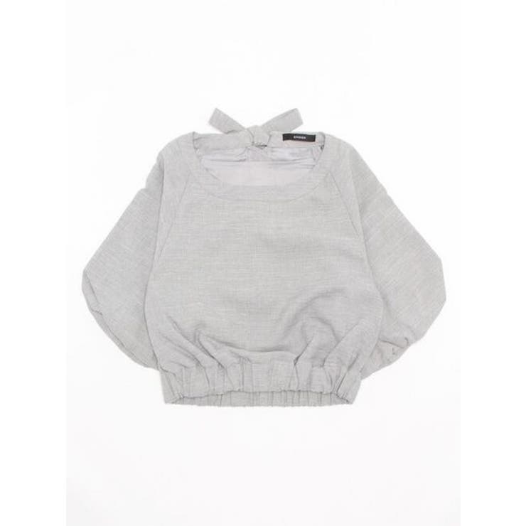 BACK RIBBON SHORT TOP | EMODA | 詳細画像3 