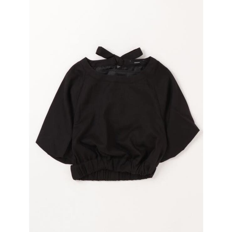 BACK RIBBON SHORT TOP | EMODA | 詳細画像4 