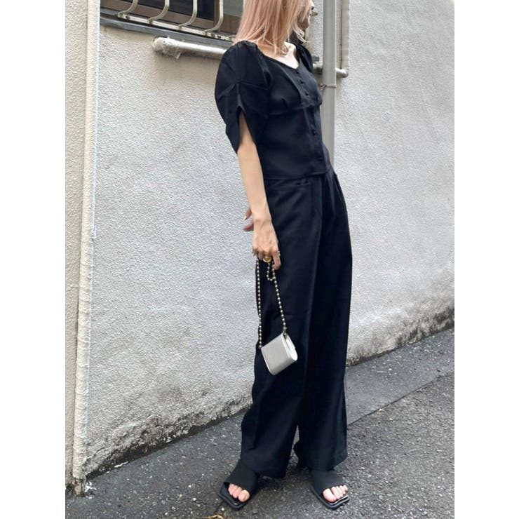 aqua156　OMMO タックフレアベアトップ aqua156 OMMO タックフレアベアトップ aqua156 OMMO タックフレアベア