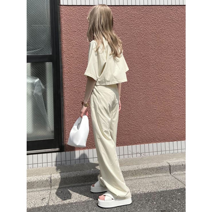 ショートシャツ×ワイドパンツ セットアップ[品番：MKSW0044924