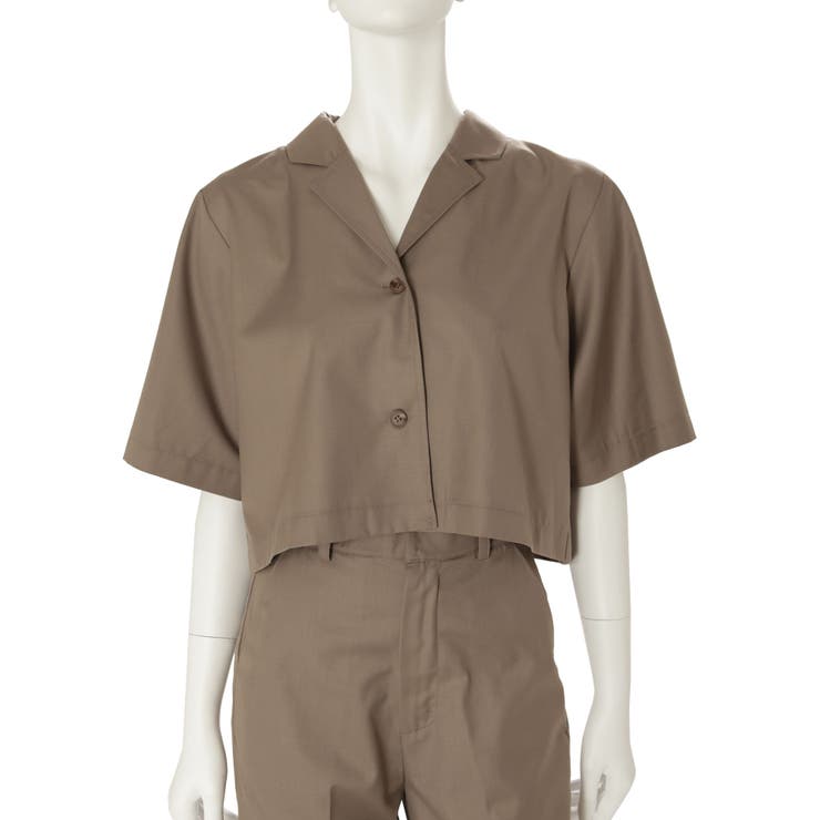 ショートシャツ×ワイドパンツ セットアップ[品番：MKSW0044924