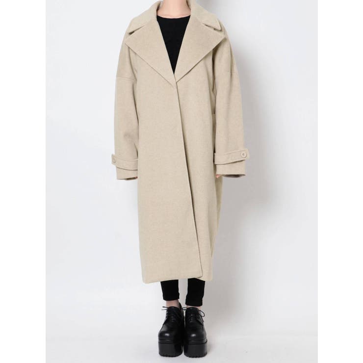 Barista様✨新品タグ付✳️組曲 ノーカラー スプリング ロングコート【2】 ワイドカラーロングコート[品番：MKSW0046990]｜EMODA（エモダ