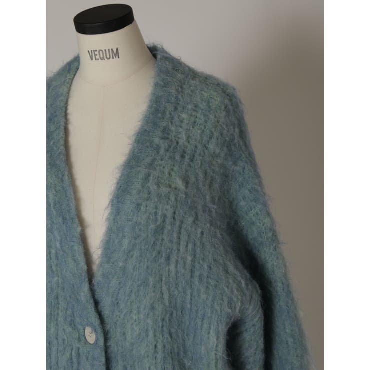 カーディガン EMODA - VEQUM FLUFFY MIX KNIT CARDIGAN VEQUM】FLUFFY MIX KNIT CARDIGAN[品番：MKSW0048034]｜EMODA