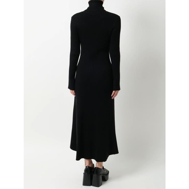 ロベルトコリーナ ニット ロングワンピース ハイネック スリット カシミヤ混 S imgrc0161723005.jpg