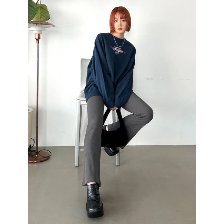 リブフレアダブルボタンパンツ[品番：MKSW0048043]｜EMODA（エモダ）の