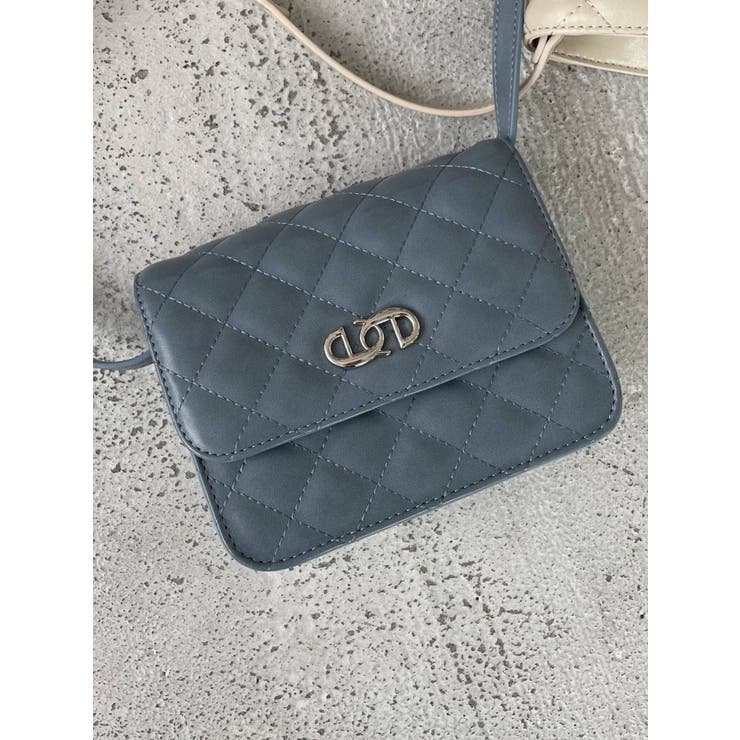 新品タグ付き♡ミストレアス♡キルティングバニティミニバッグ♡ブラック MISTREASS-ポーチ付きキルティングバッグ- made in INTER