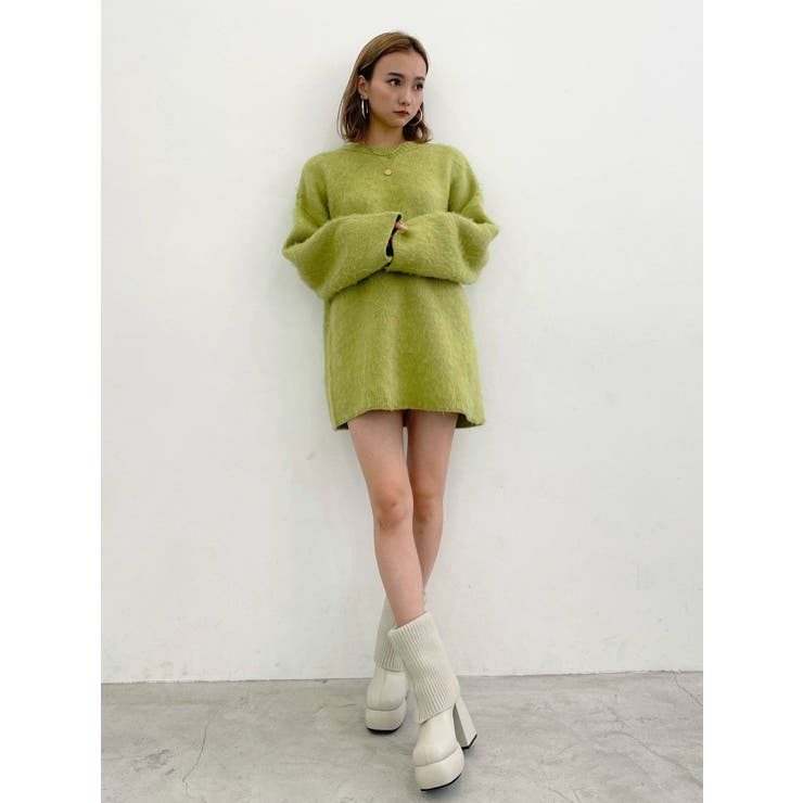 HANITA 売れ筋商品|||ハニタ ニット&セーター アウター レディース Sweaters Green セール】バルキールーズVニット（ニット/セーター）｜EMODA