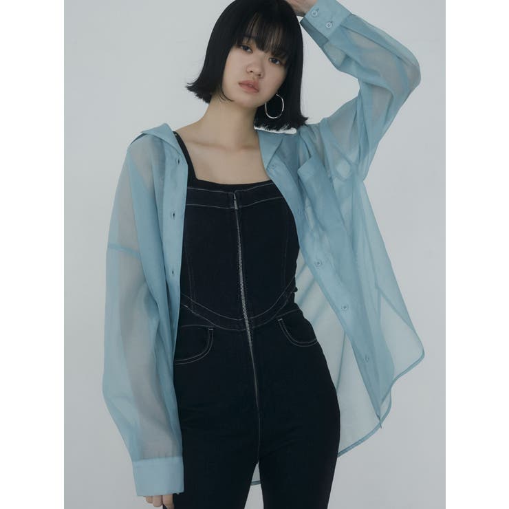 デニムフレアサロペット | EMODA | 詳細画像15 