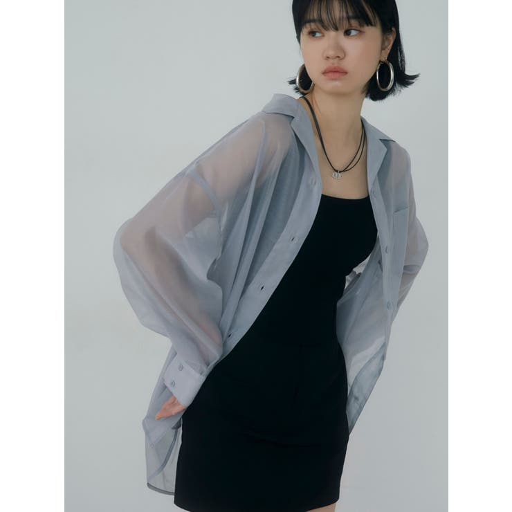 グレー | エアリールーズシャツ | EMODA