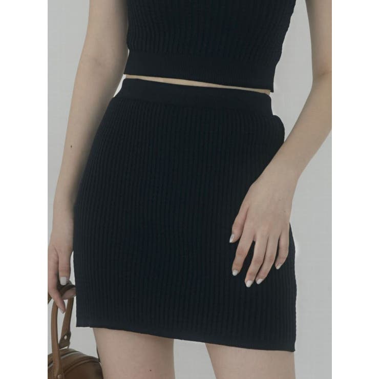 ミニマルリブスカート | EMODA | 詳細画像9 
