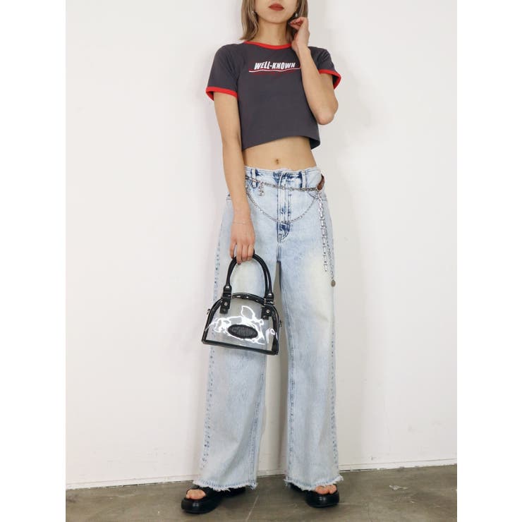 ダーリッチ　エンボスロゴデニムボストンバッグ　ノベルティ Darich エンボスロゴデニムボストンバッグ