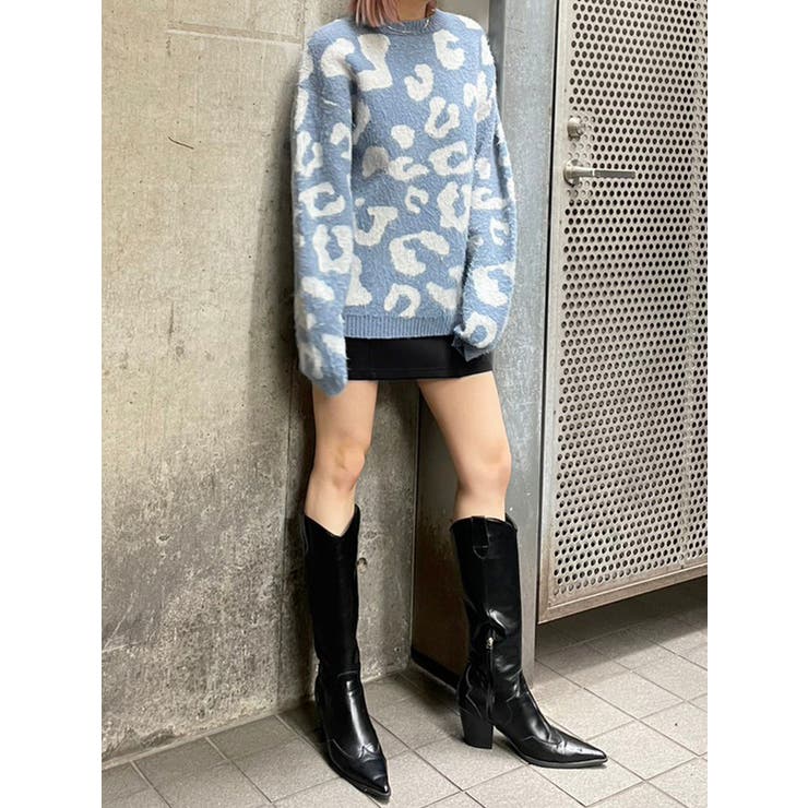 EMODA エモダ レオパードコート size S フラッフィーレオパードニット[品番：MKSW0048341]｜EMODA