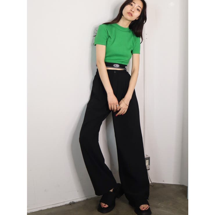 ジャガードフィットTシャツ | EMODA | 詳細画像15 