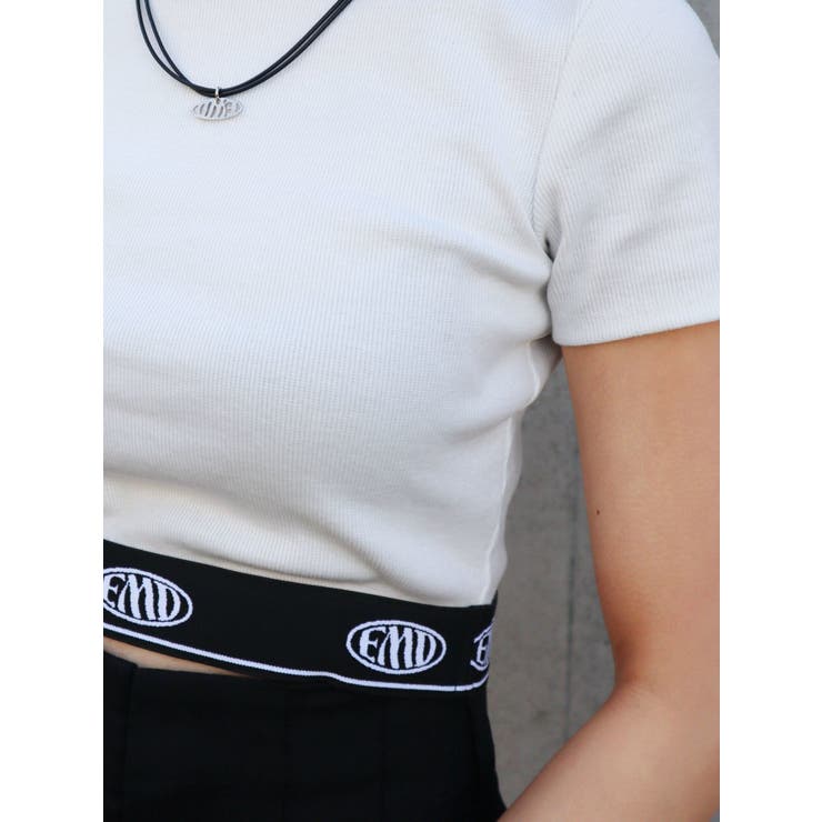 ジャガードフィットTシャツ | EMODA | 詳細画像4 