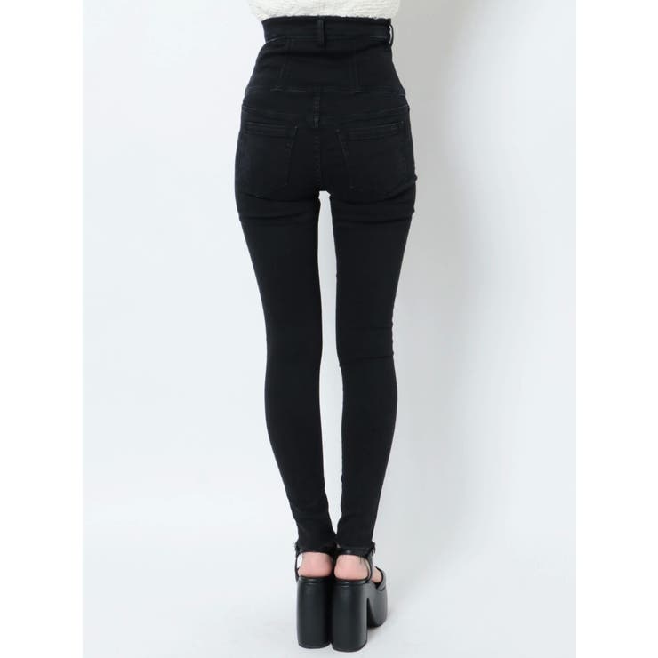 アシメスリットハイウエストパギンス | EMODA | 詳細画像25 