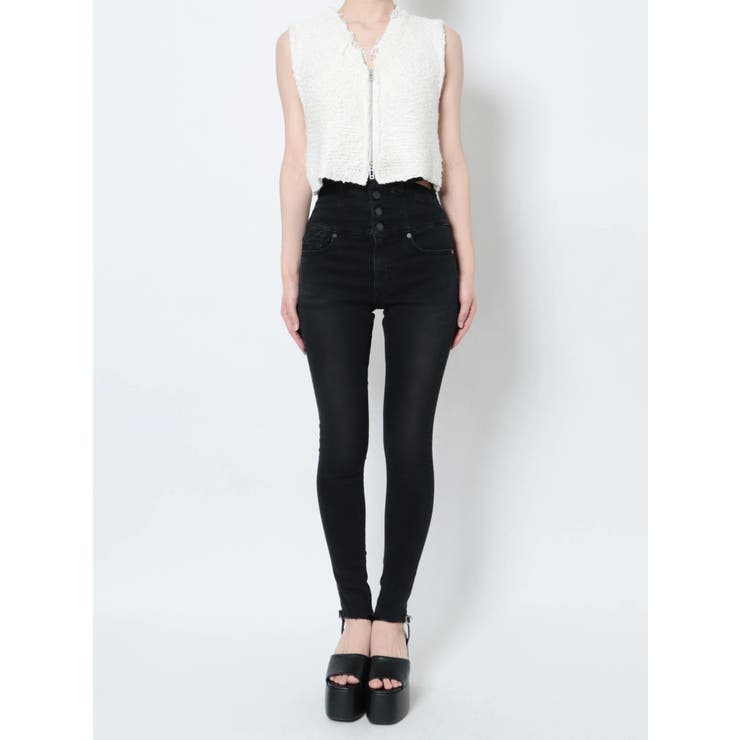 アシメスリットハイウエストパギンス | EMODA | 詳細画像30 