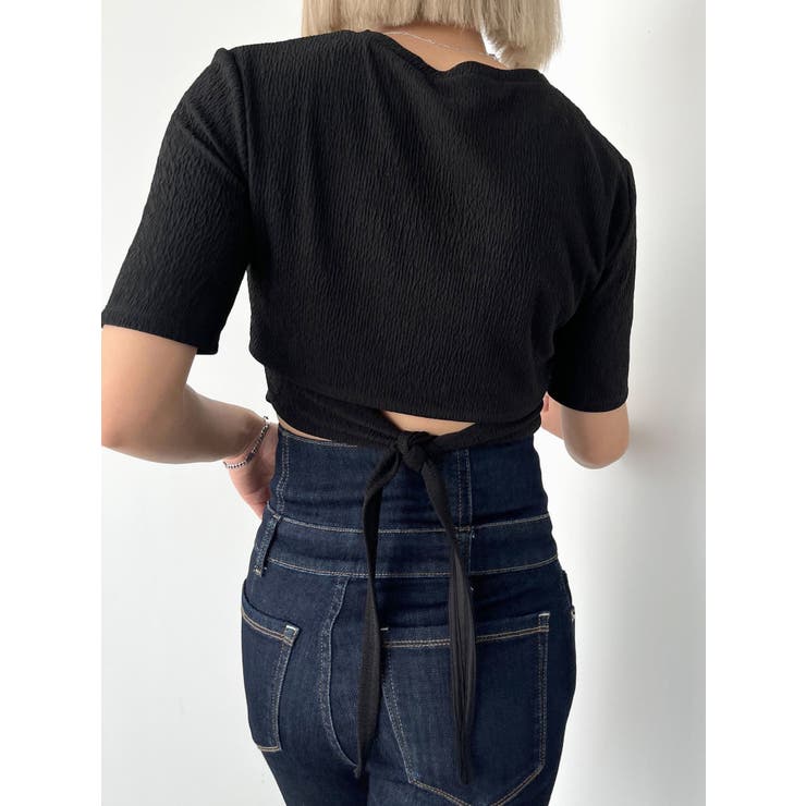 バックタイスカーフTシャツ | EMODA | 詳細画像14 