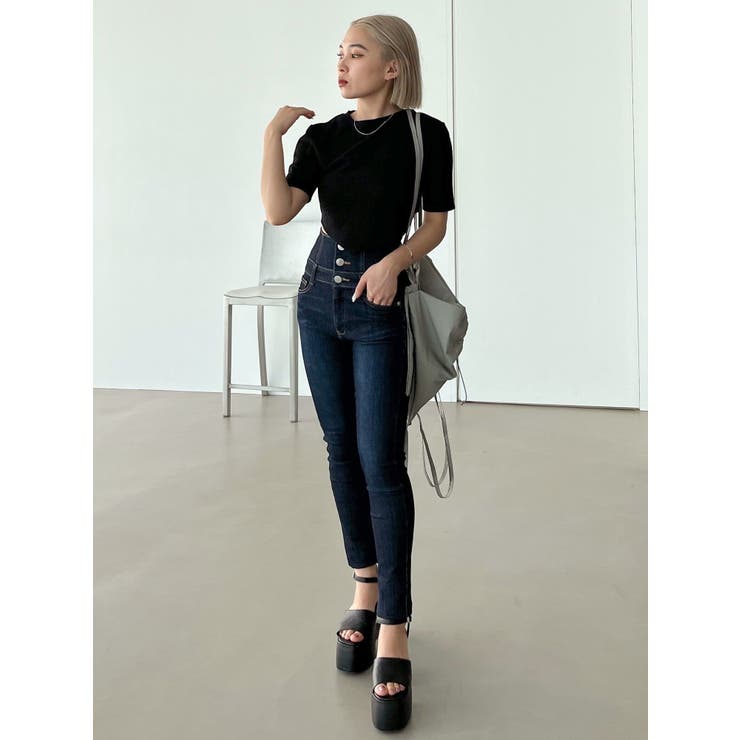 バックタイスカーフTシャツ | EMODA | 詳細画像18 