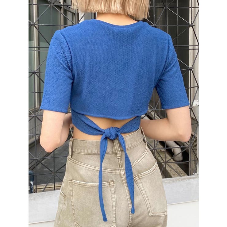 バックタイスカーフTシャツ | EMODA | 詳細画像29 