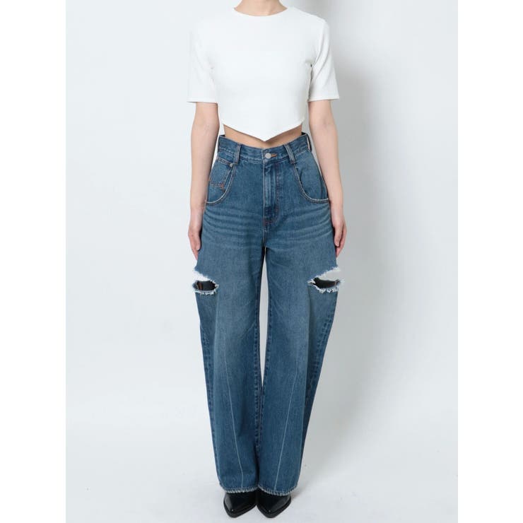 バックタイスカーフTシャツ | EMODA | 詳細画像37 