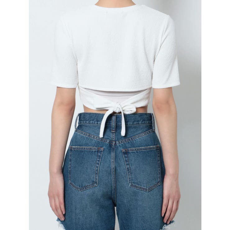 バックタイスカーフTシャツ | EMODA | 詳細画像47 