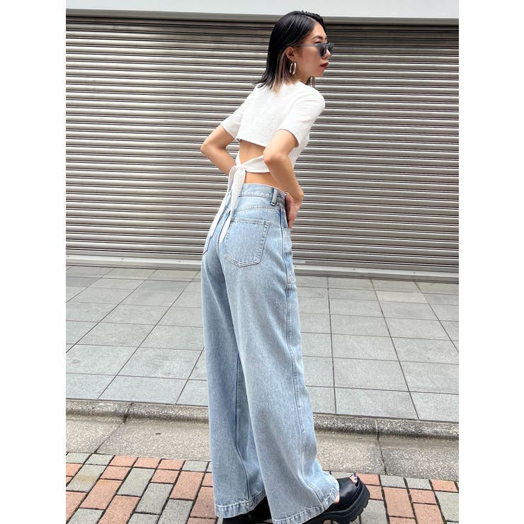 バックタイスカーフTシャツ | EMODA | 詳細画像5 