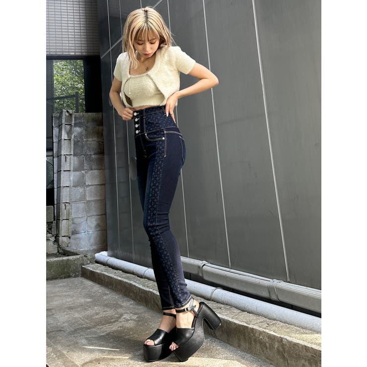 スウィッチパターンハイウエストパギンス[品番:MKSW0052142 スウィッチパターンハイウエストパギンス[品番:MKSW0052142