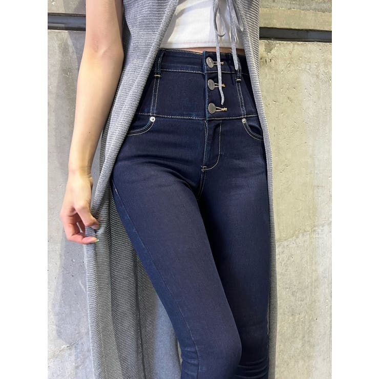 ELDER】NUDE ハイウエストデニム[品番：MKSW0053216]｜EMODA（エモダ