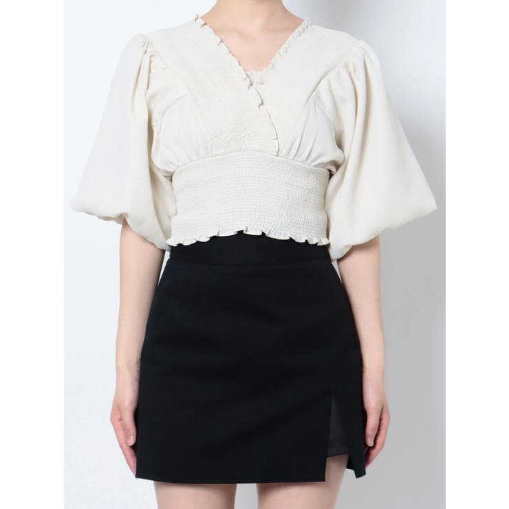 SHIRRING MINI TOP[品番：MKSW0056841]｜EMODA（エモダ）のレディース ...