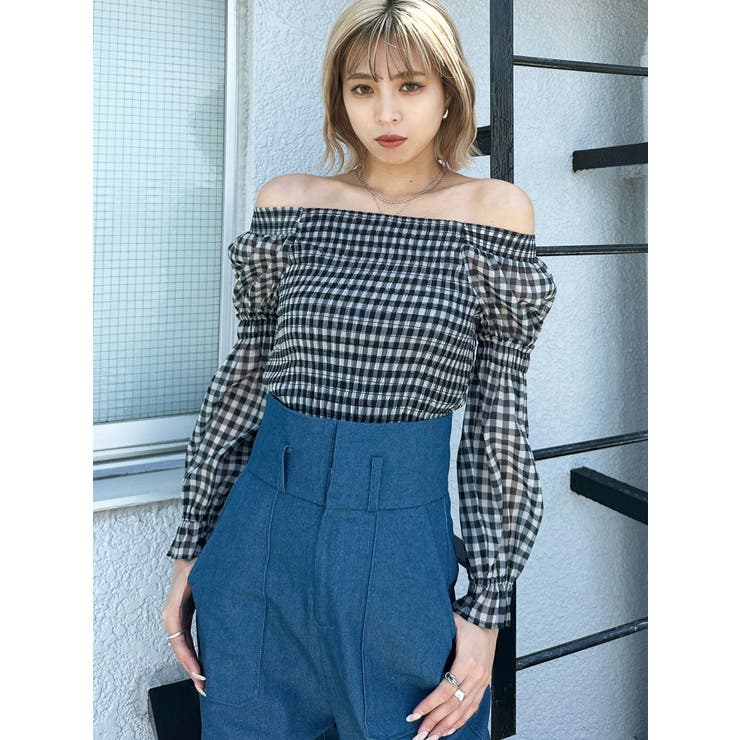 ライトミックス | 2WAYシアーシャーリングトップ | EMODA