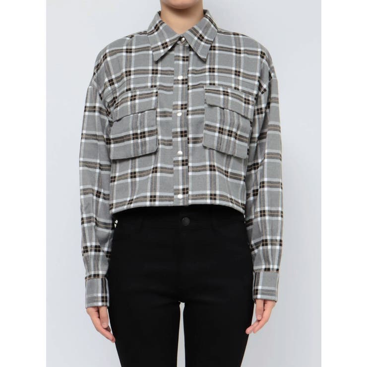 ドローストリングクロップシャツ[品番：MKSW0053569]｜EMODA（エモダ